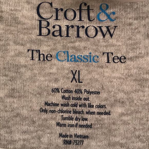 Croft & Barrow The Classic Tee Golden Trees Long Sleeve T-shirt Size XL - Picture 3 of 5